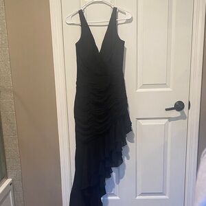 Mac Duggal Size 2 Black Asymmetrical Dress